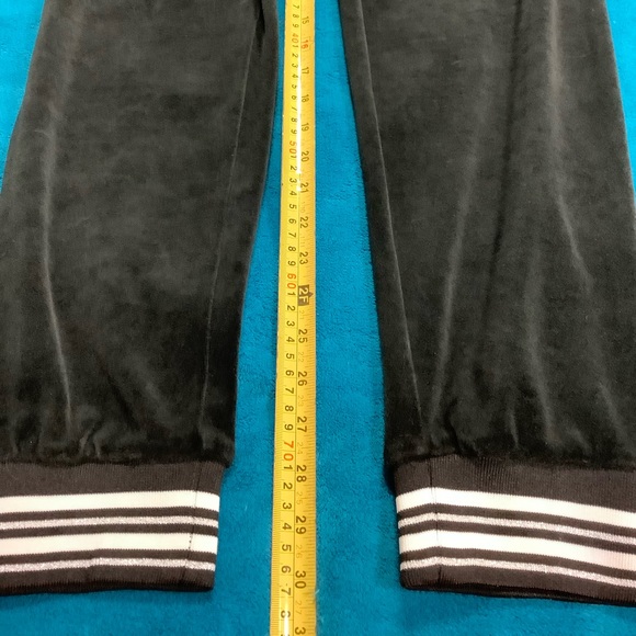 Juicy Couture Velour Jogger Pants 34 x 30 Zip Up Hoodie Tracksuit Set - Picture 7 of 13